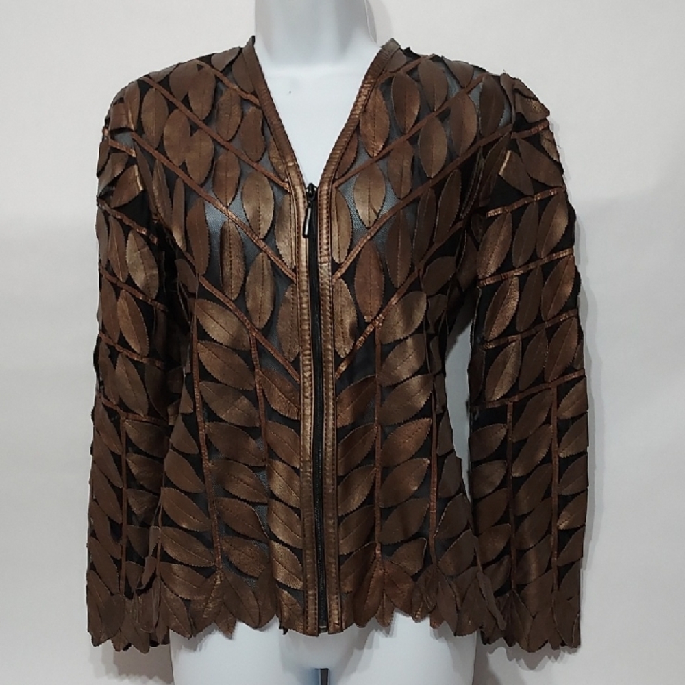 Brown Leather Jacket for Women